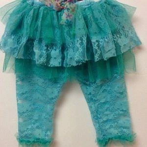 Baby Girl Lace Ruffle Tutu Leggings 6 To 12 Mos